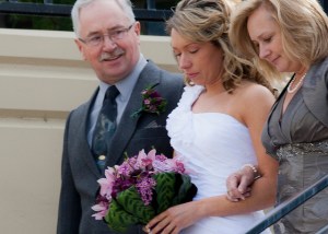 Parents at a wedding
